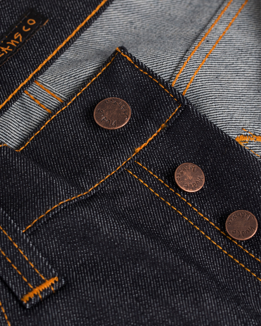Herre | Jeans | Nudie Jeans | Grim Tim Organic Slim Fit Stretch Jeans Dry Navy