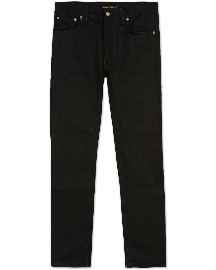 Herre | Jeans | Nudie Jeans | Lean Dean Organic Slim Fit Stretch Jeans Dry Cold Black