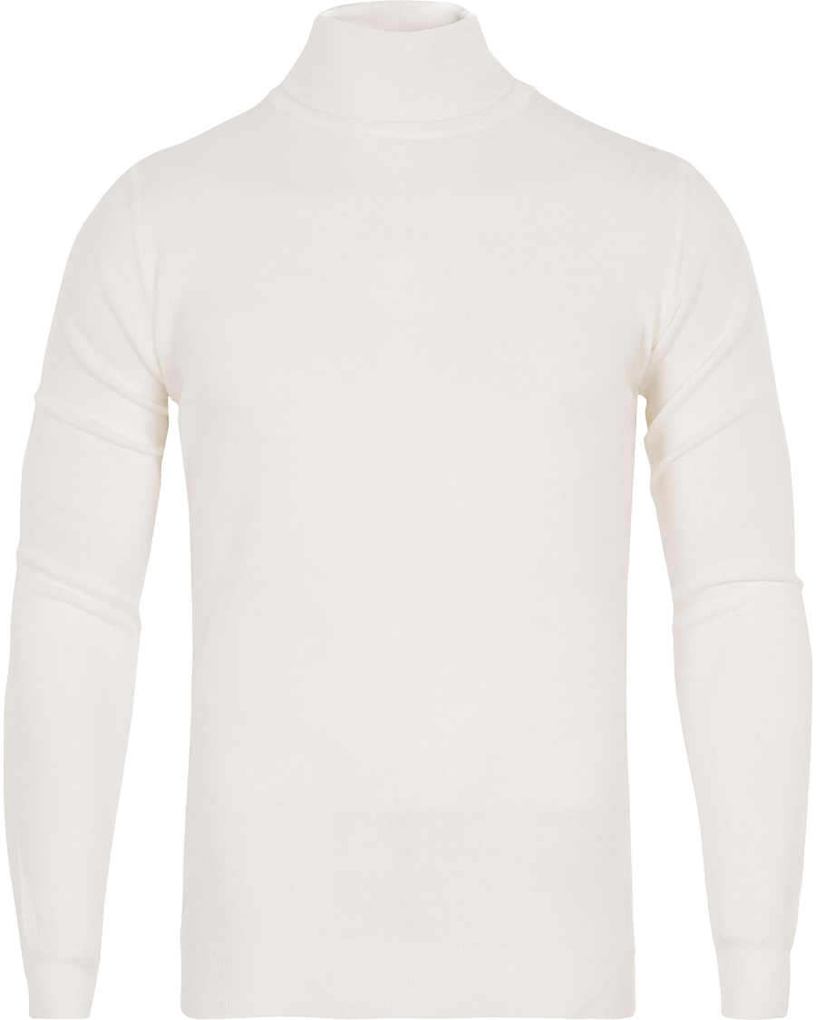 Herre | Gensere | Oscar Jacobson | Cole Roll Neck Polo Cream White