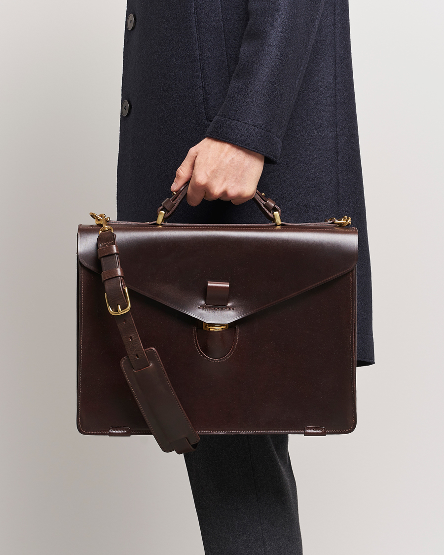 Herre | Vesker | Tärnsjö Garveri | TG1873 Briefcase Dark Brown