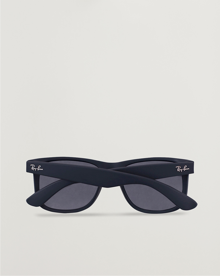 Herre | Solbriller | Ray-Ban | 0RB4165 Justin Polarized Wayfarer Sunglasses Black/Grey