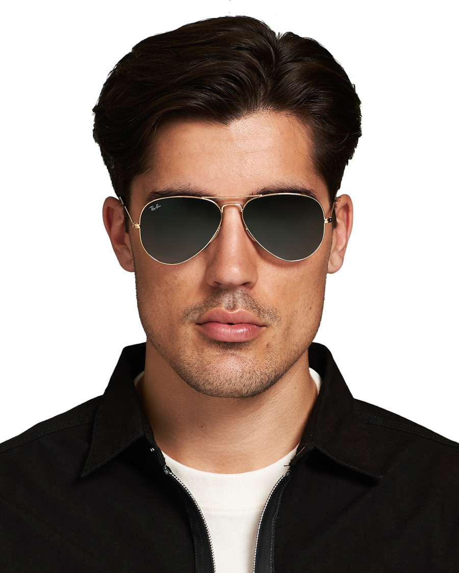 Herre | Ray-Ban 0RB3025 Aviator Sunglasses Gold/Grey | Ray-Ban | 0RB3025 Aviator Sunglasses Gold/Grey