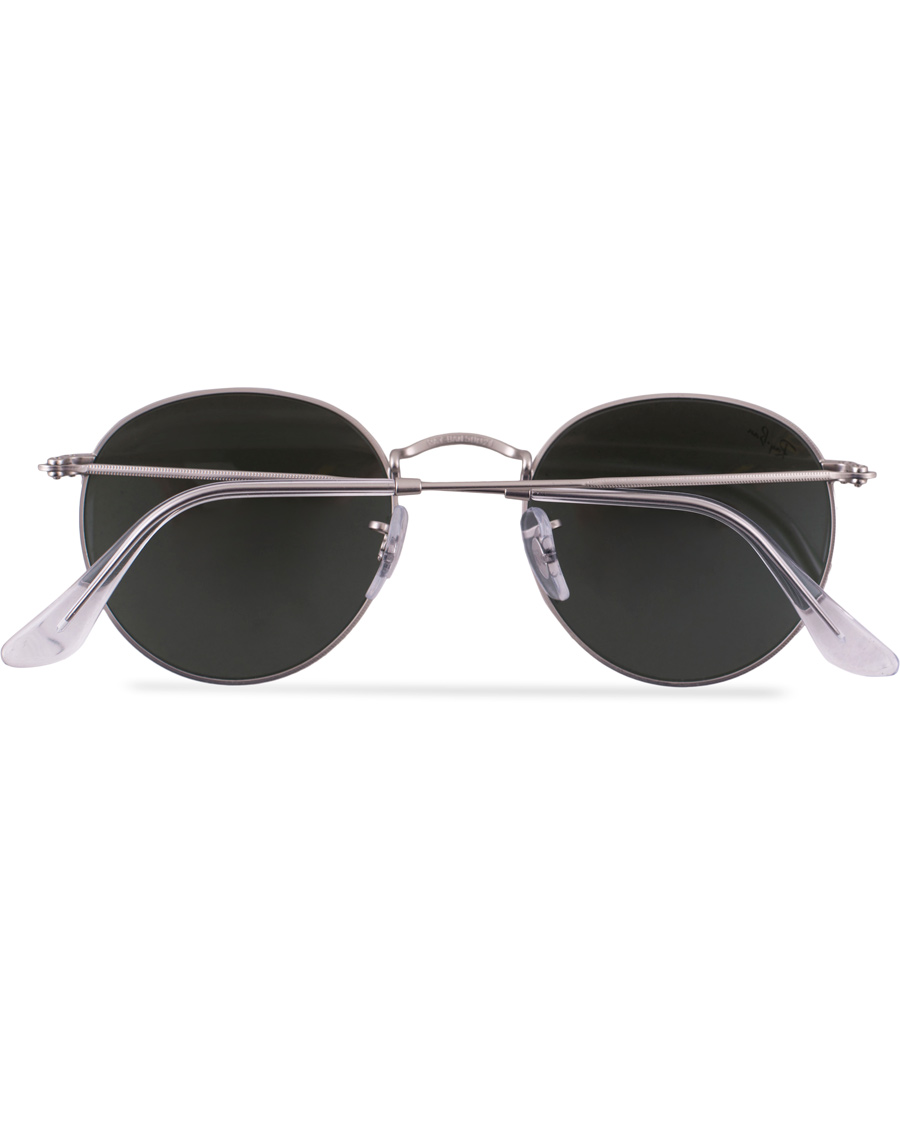 Herre | Ray-Ban 0RB3447 Round Sunglasses Matte Silver/Silver Mirror | Ray-Ban | 0RB3447 Round Sunglasses Matte Silver/Silver Mirror