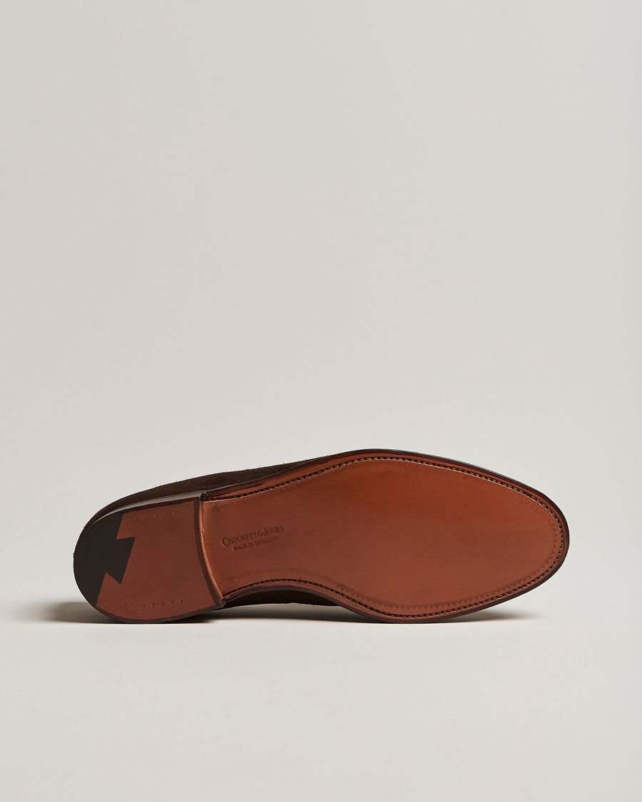 Herre | Loafers | Crockett & Jones | Cavendish Tassel Loafer Dark Brown Suede