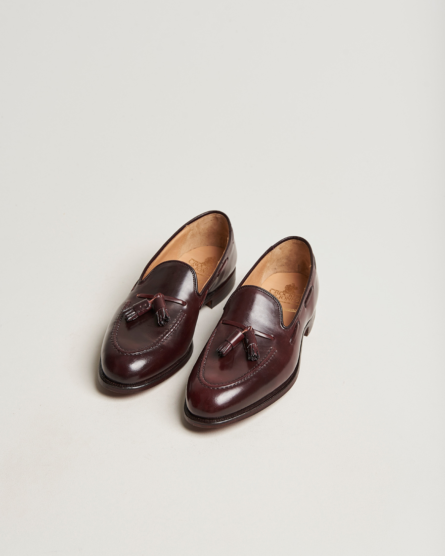 Herre | Crockett & Jones Cavendish Tassel Loafer Burgundy Cordovan | Crockett & Jones | Cavendish Tassel Loafer Burgundy Cordovan
