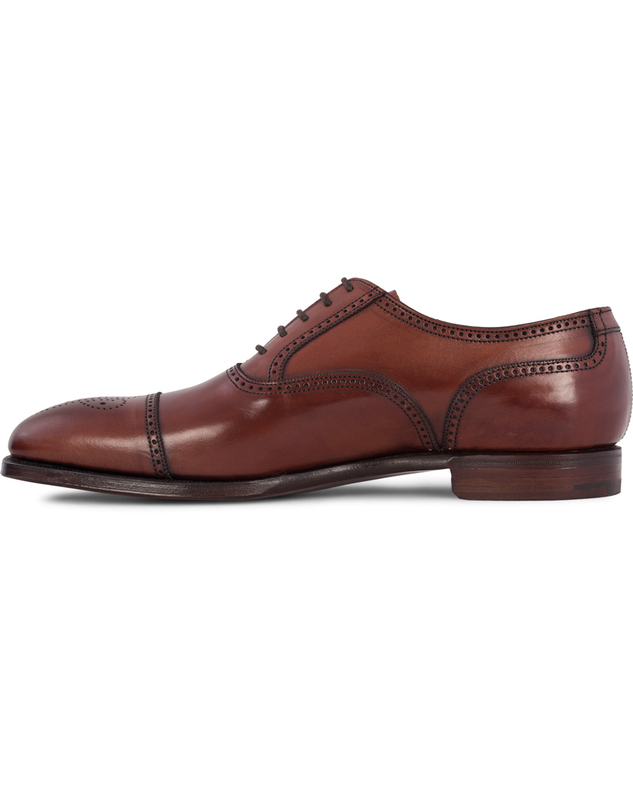 Herre | Crockett & Jones Handgrade Selborne Oxford Brogue Chestnut Calf | Crockett & Jones | Handgrade Selborne Oxford Brogue Chestnut Calf