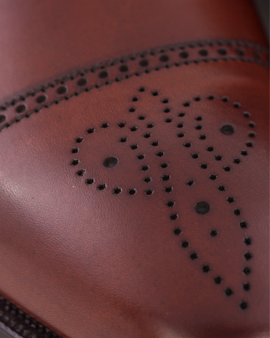 Herre | Crockett & Jones Handgrade Selborne Oxford Brogue Chestnut Calf | Crockett & Jones | Handgrade Selborne Oxford Brogue Chestnut Calf