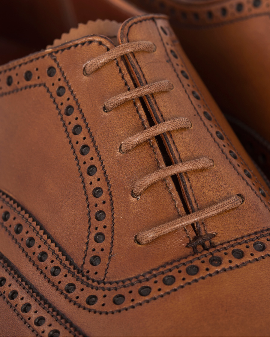Herre | Crockett & Jones Handgrade Clifford Oxford Brogue Tan Calf | Crockett & Jones | Handgrade Clifford Oxford Brogue Tan Calf