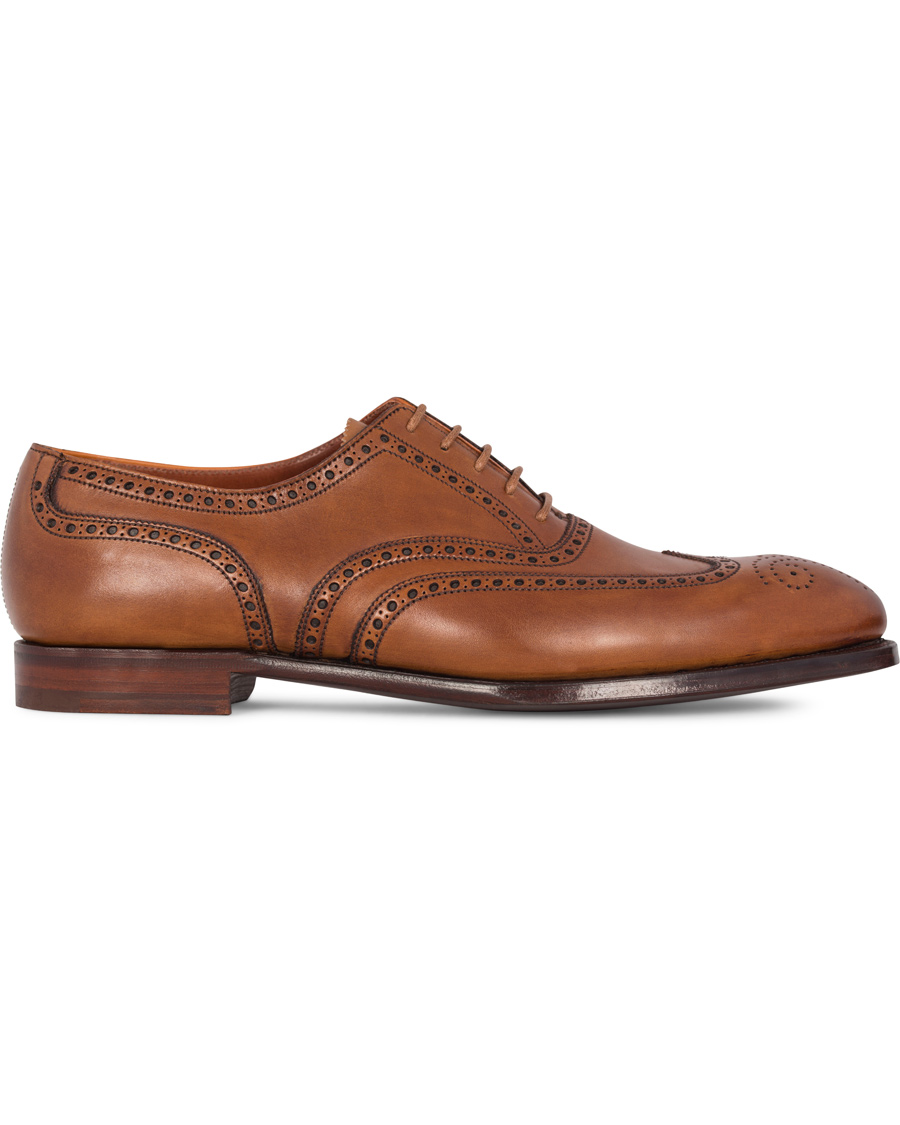 Herre | Crockett & Jones Handgrade Clifford Oxford Brogue Tan Calf | Crockett & Jones | Handgrade Clifford Oxford Brogue Tan Calf