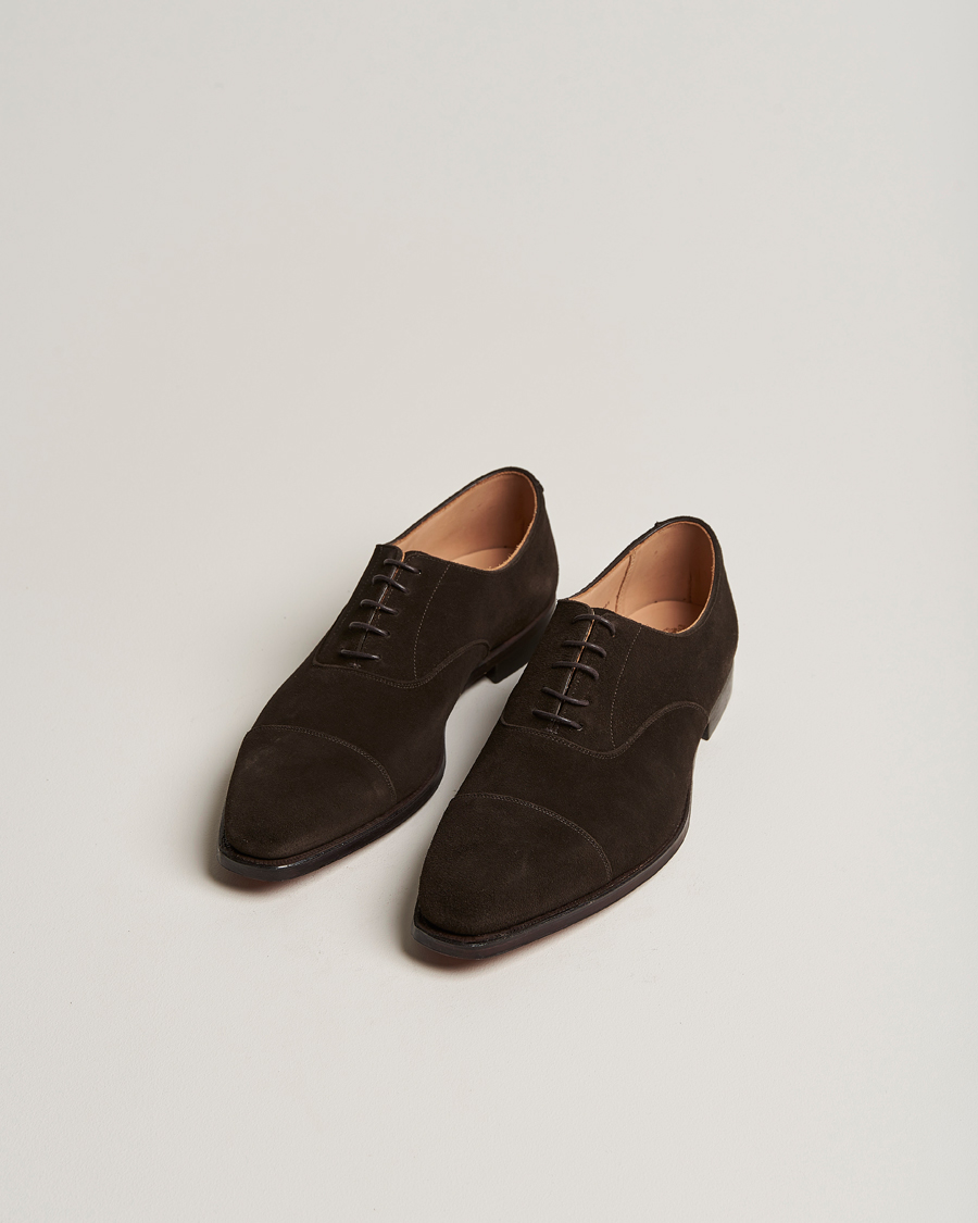 Herre | Crockett & Jones Hallam Oxford Espresso Suede | Crockett & Jones | Hallam Oxford Espresso Suede