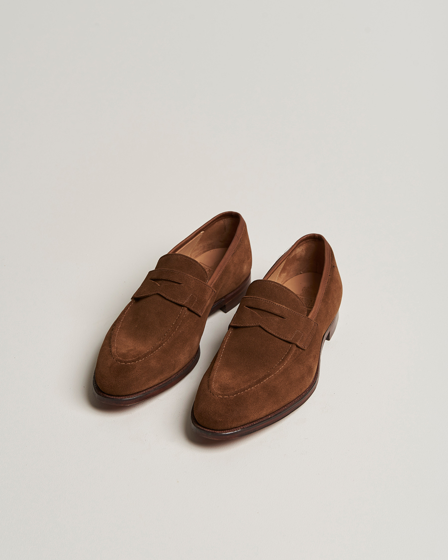 Herre | Håndlagde sko | Crockett & Jones | Sydney Loafer Snuff Suede