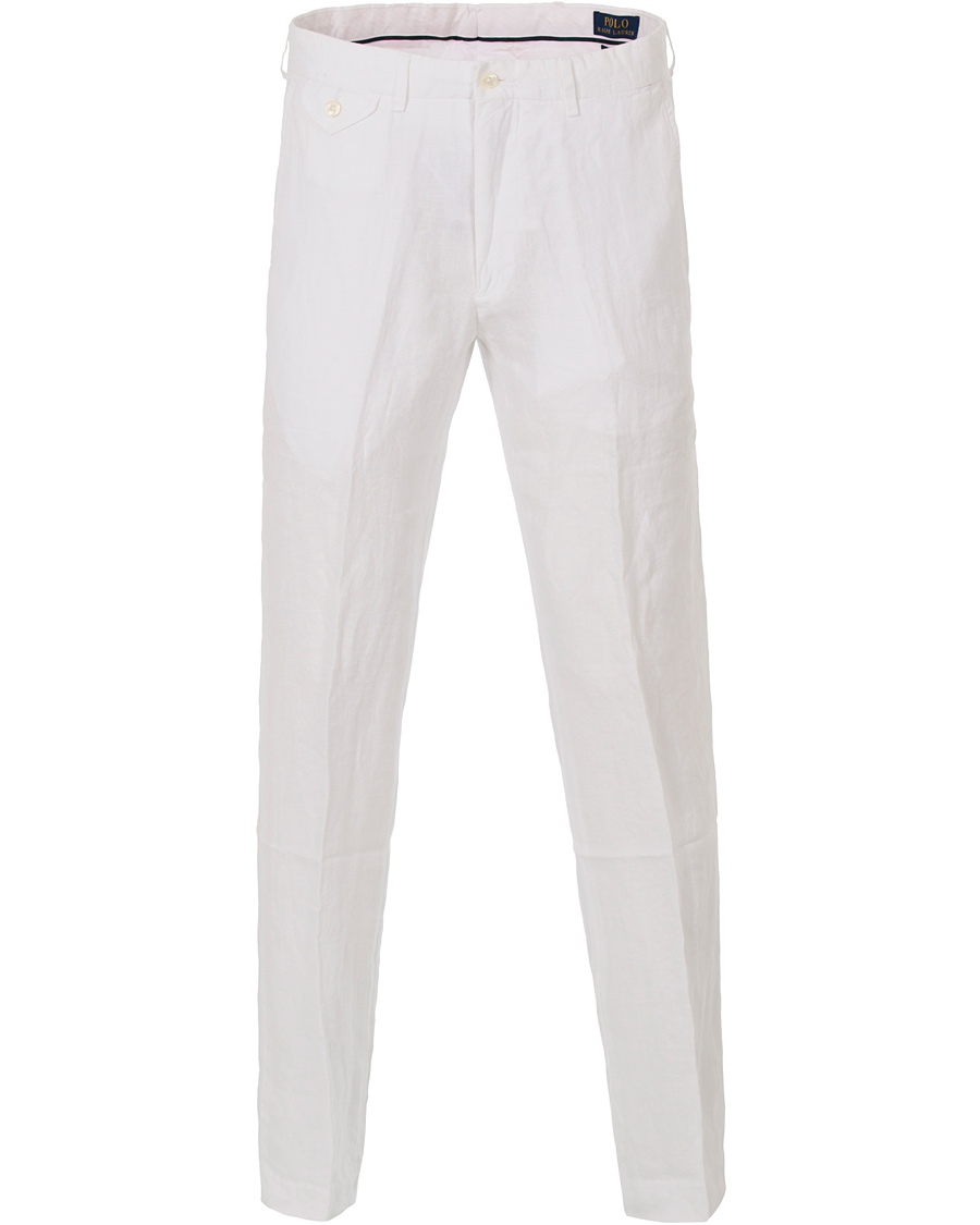Herre | Bukser | Polo Ralph Lauren | Linen Trousers White