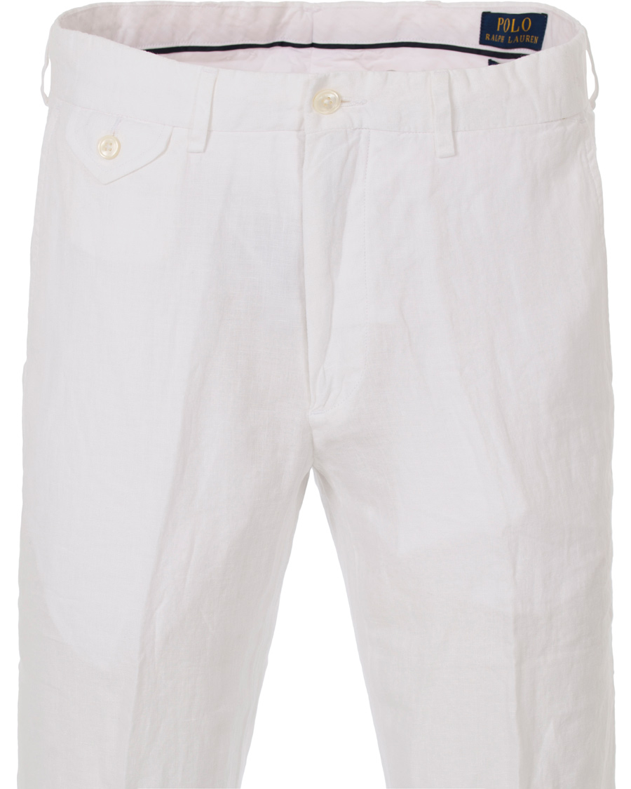 Herre | Bukser | Polo Ralph Lauren | Linen Trousers White