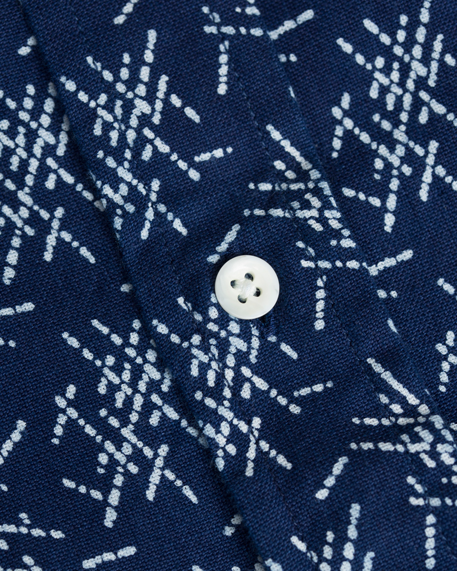 Herre | Skjorter | GANT Rugger | Oxford Mikado Hugger Fit Shirt Dark Indigo