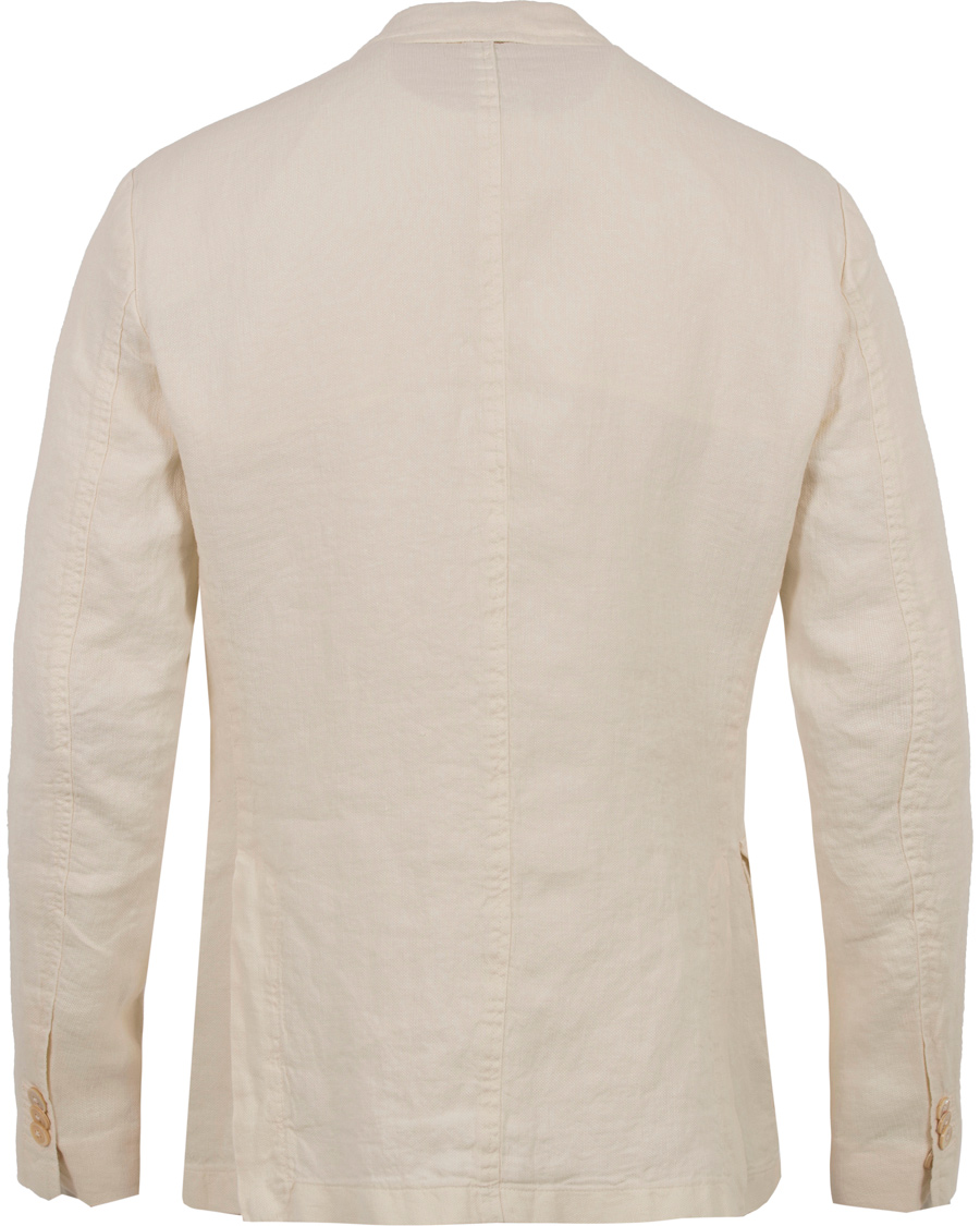 Herre | Dressjakker | Stenströms | Garment Dyed Linen Blazer Nature