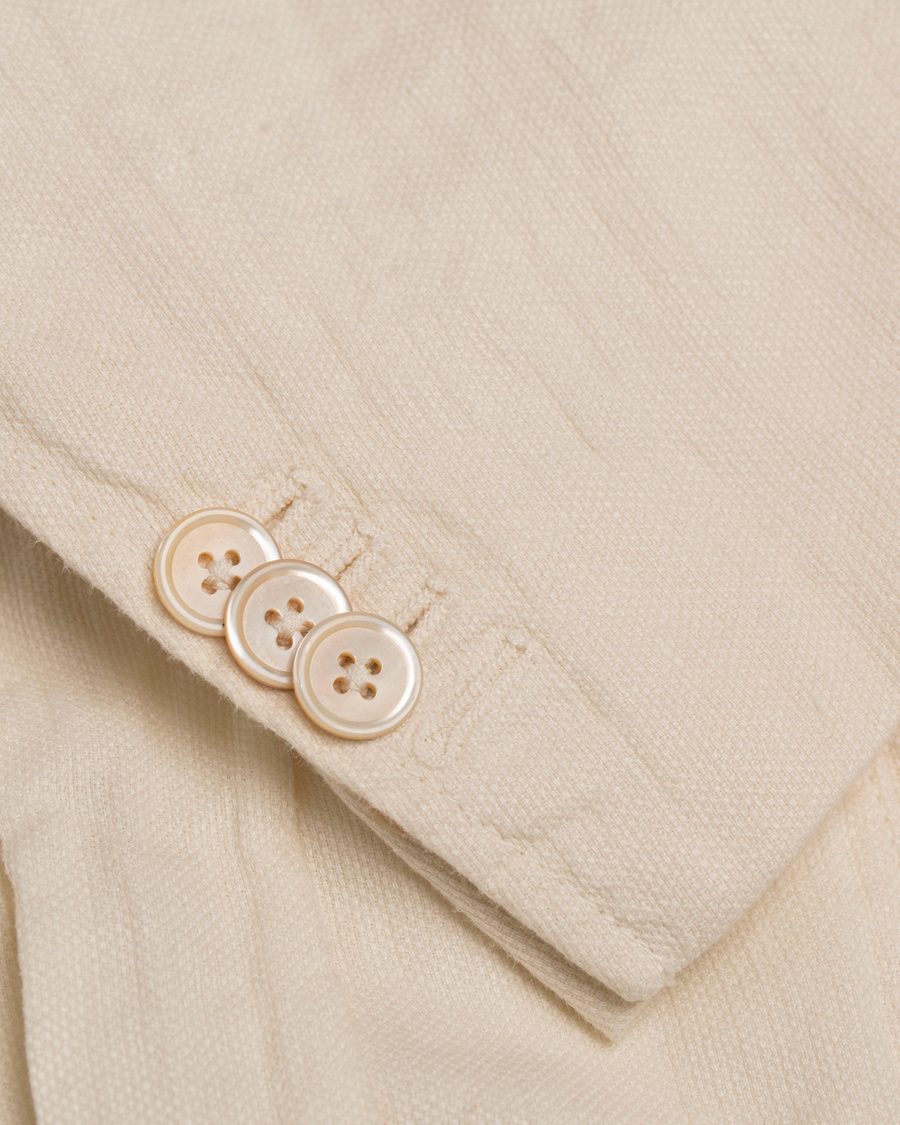 Herre | Dressjakker | Stenströms | Garment Dyed Linen Blazer Nature