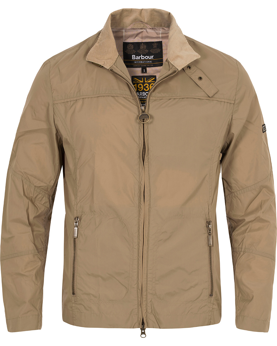 Herre | Jakker | Barbour International | Track Jacket Military Brown