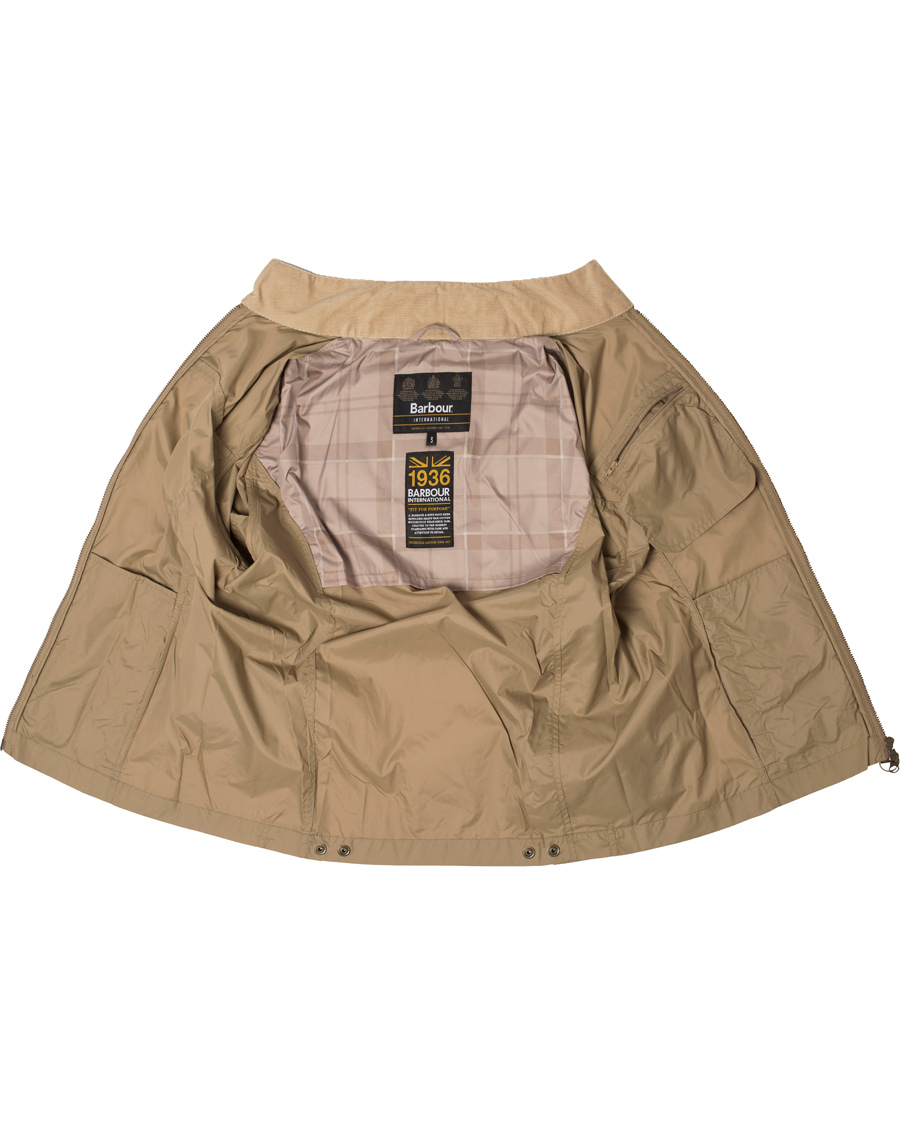 Herre | Jakker | Barbour International | Track Jacket Military Brown