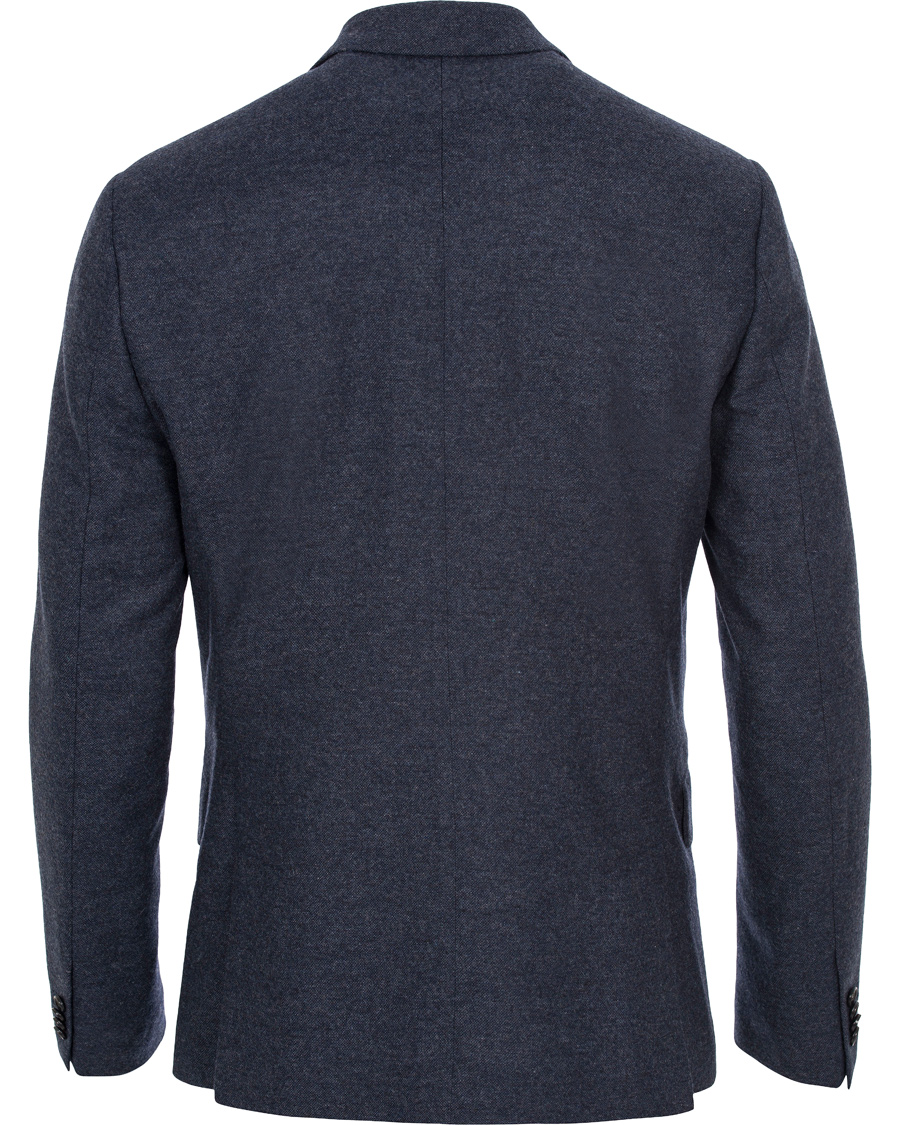 Herre | Dressjakker | Morris | Soft Donegal Double Breasted Blazer Old Blue