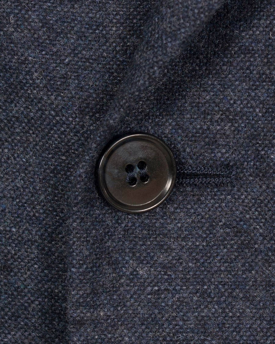 Herre | Dressjakker | Morris | Soft Donegal Double Breasted Blazer Old Blue
