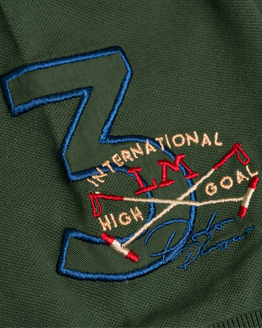 Herre | Pikéer | La Martina | Logo Polo Piqué Army Green