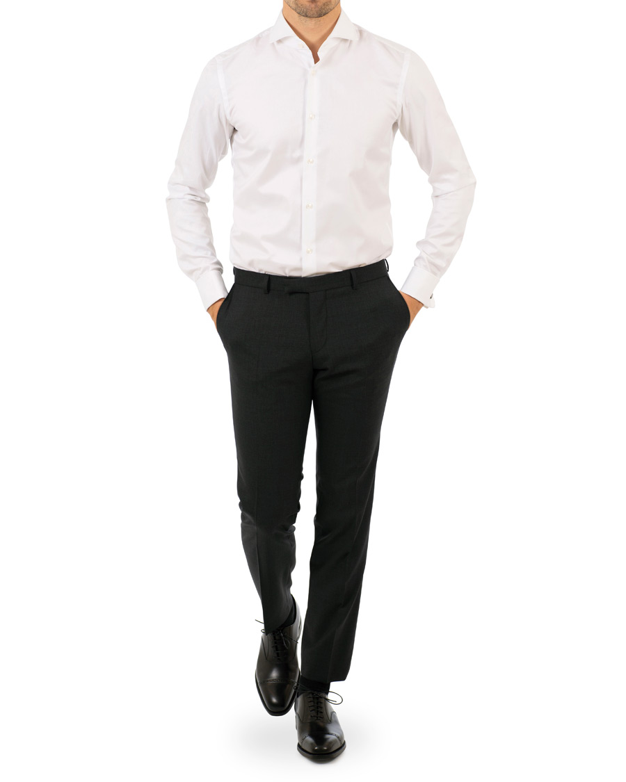 Herre | Skjorter | BOSS BLACK | BOSS Jaiden Slim Fit Shirt Double Cuff White