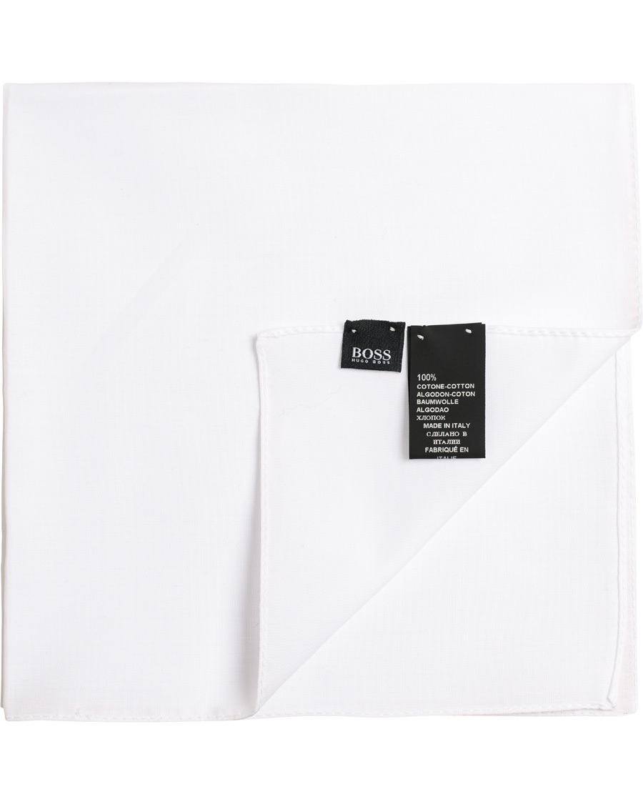 Herre | BOSS Pocket Square White | BOSS BLACK | BOSS Pocket Square White