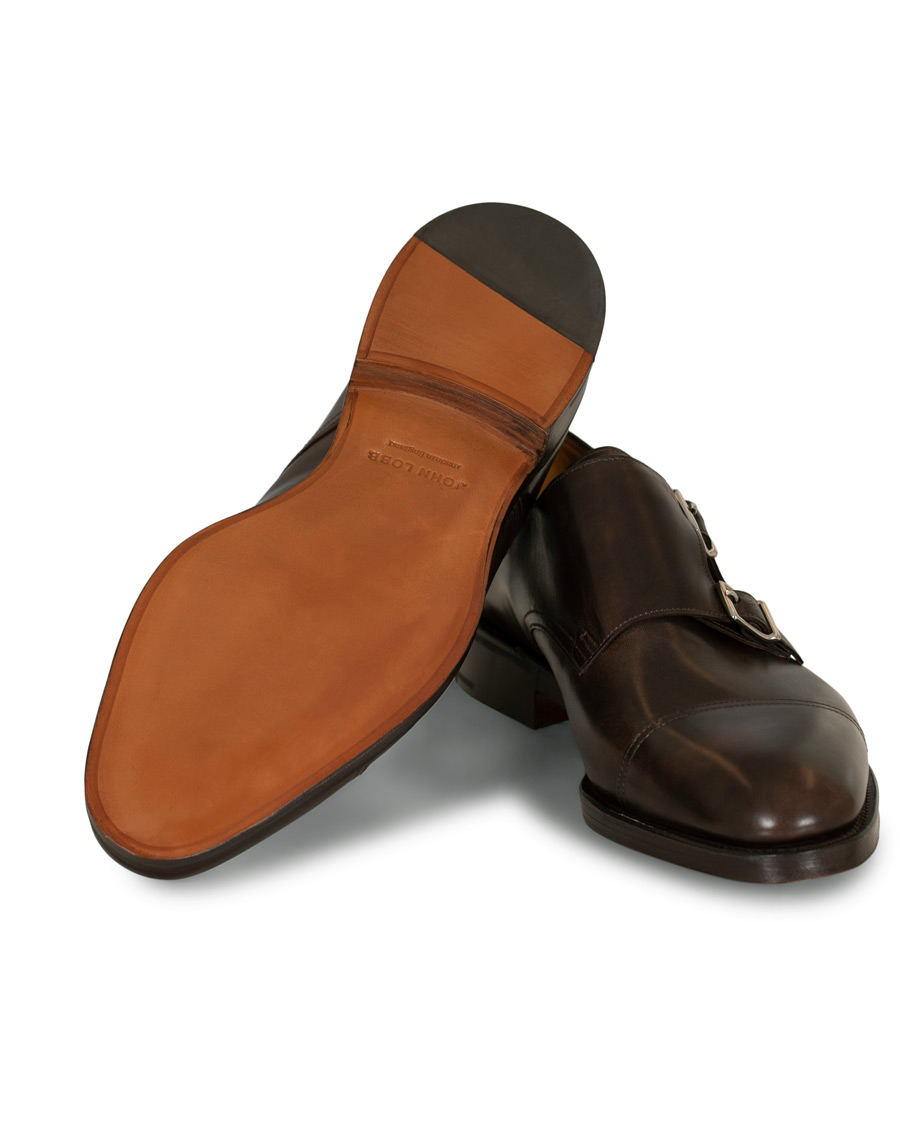 Herre | John Lobb William Double Monkstrap Dark Brown Misty Calf | John Lobb | William Double Monkstrap Dark Brown Misty Calf