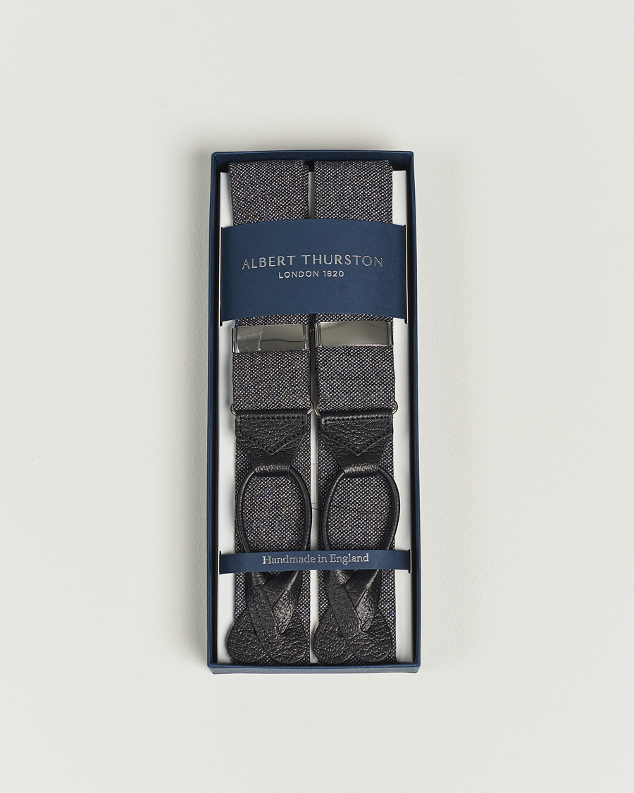 Herre | Bukseseler | Albert Thurston | Donegal Tweed Braces 40mm Dark Grey 