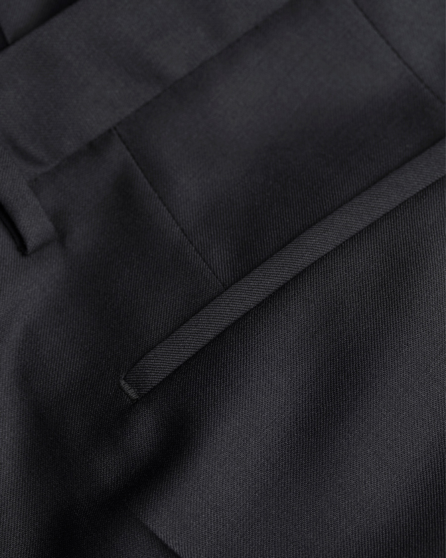Herre | Bukser | BOSS BLACK | BOSS Wave Slim Fit Wool Trousers Black
