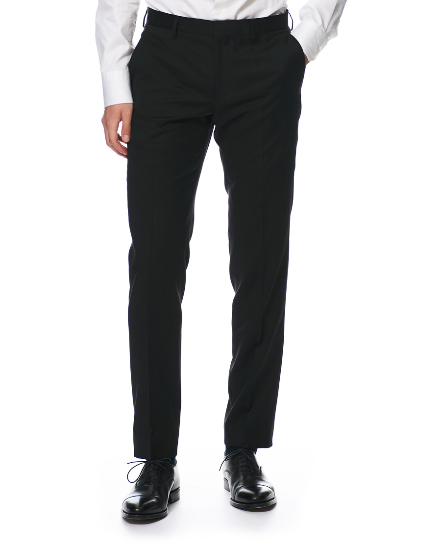 Herre | Bukser | BOSS BLACK | BOSS Gibson Regular Fit Wool Trousers Black