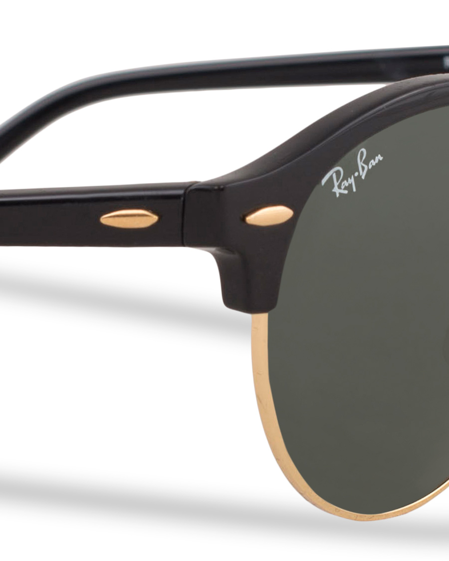 Herre | Ray-Ban 0RB4246 Clubround Sunglasses Black/Green | Ray-Ban | 0RB4246 Clubround Sunglasses Black/Green