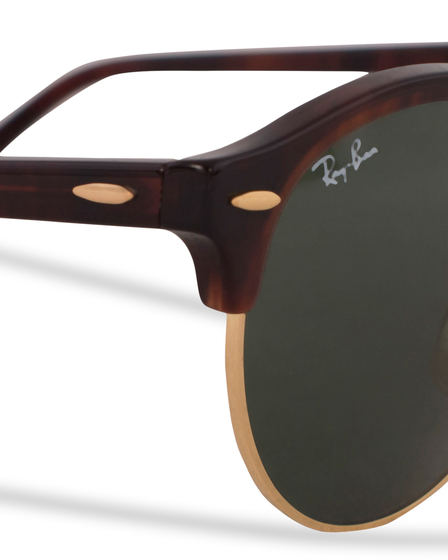 Herre | Solbriller | Ray-Ban | 0RB4246 Clubround Sunglasses Red Havana/Green