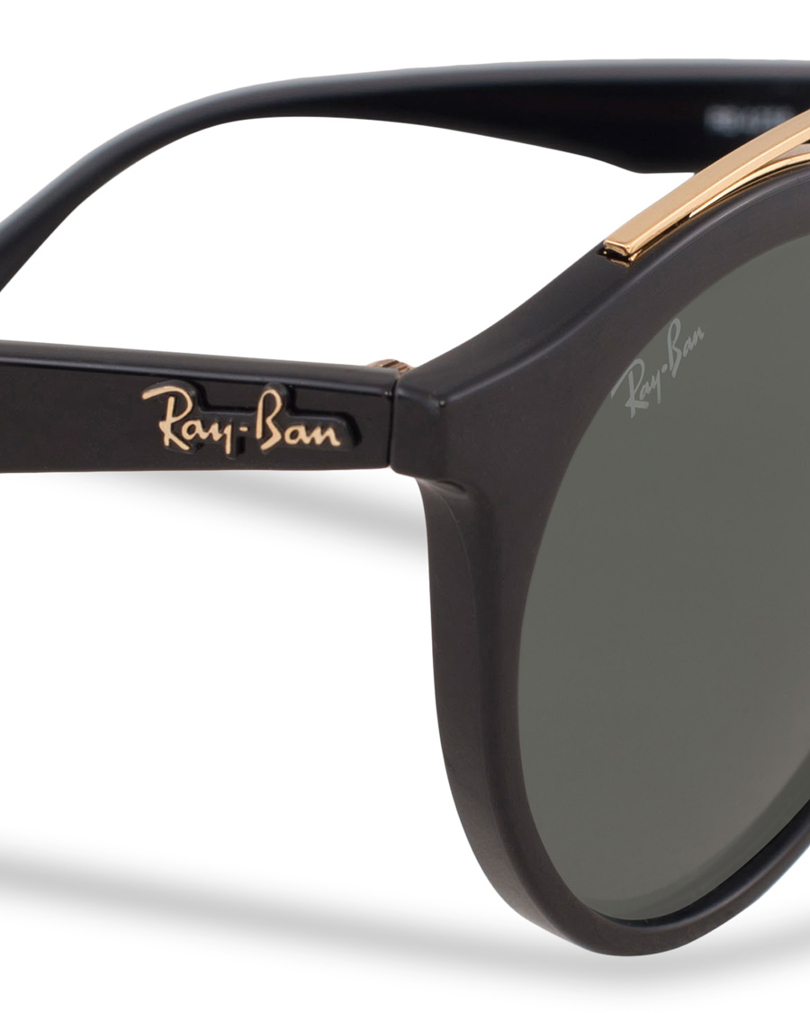 Herre | Ray-Ban RB4256 Round Sunglasses Black/Dark Green | Ray-Ban | RB4256 Round Sunglasses Black/Dark Green