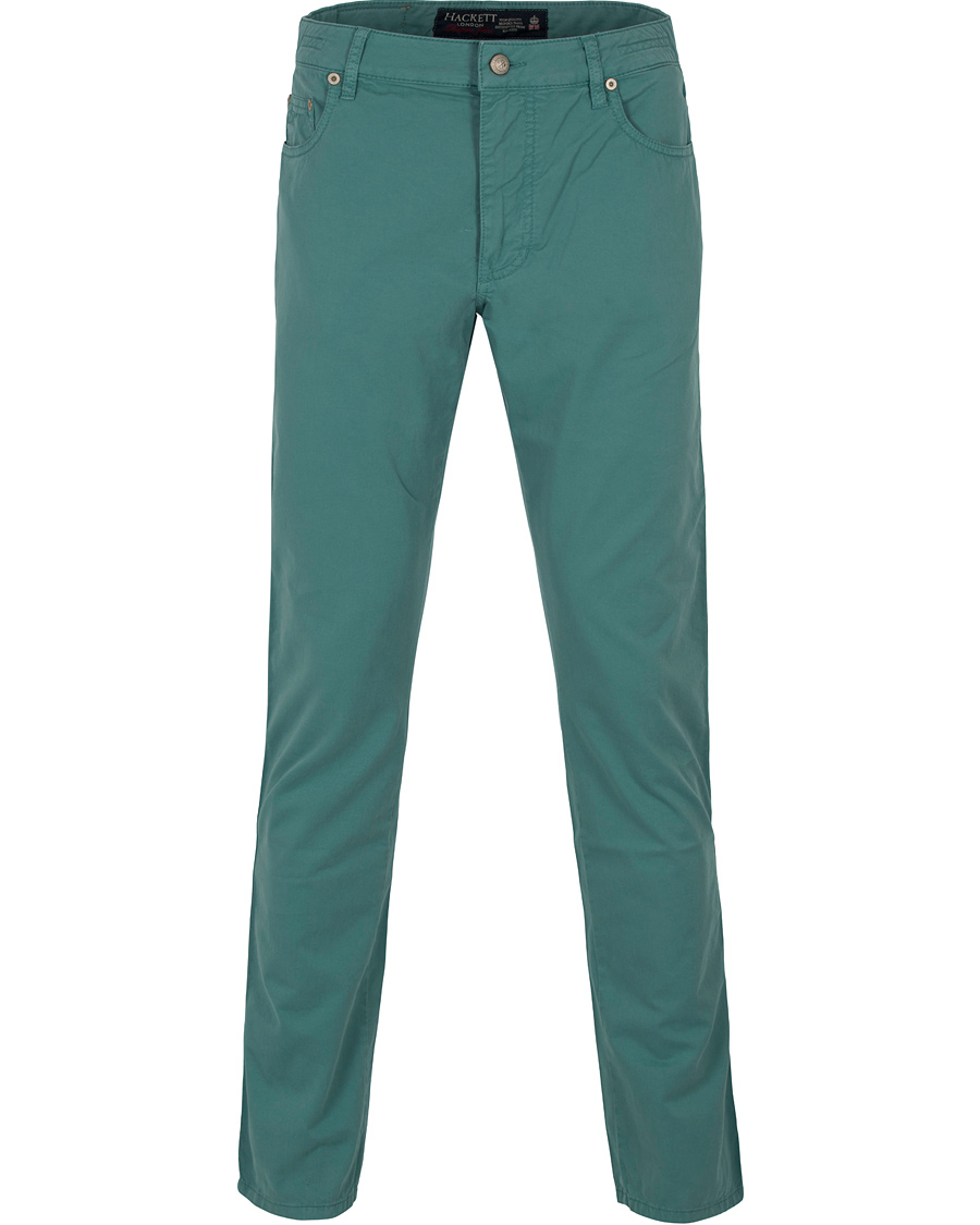 Herre | Bukser | Hackett | Trinity Slim 5-Pocket Pants Mint Green