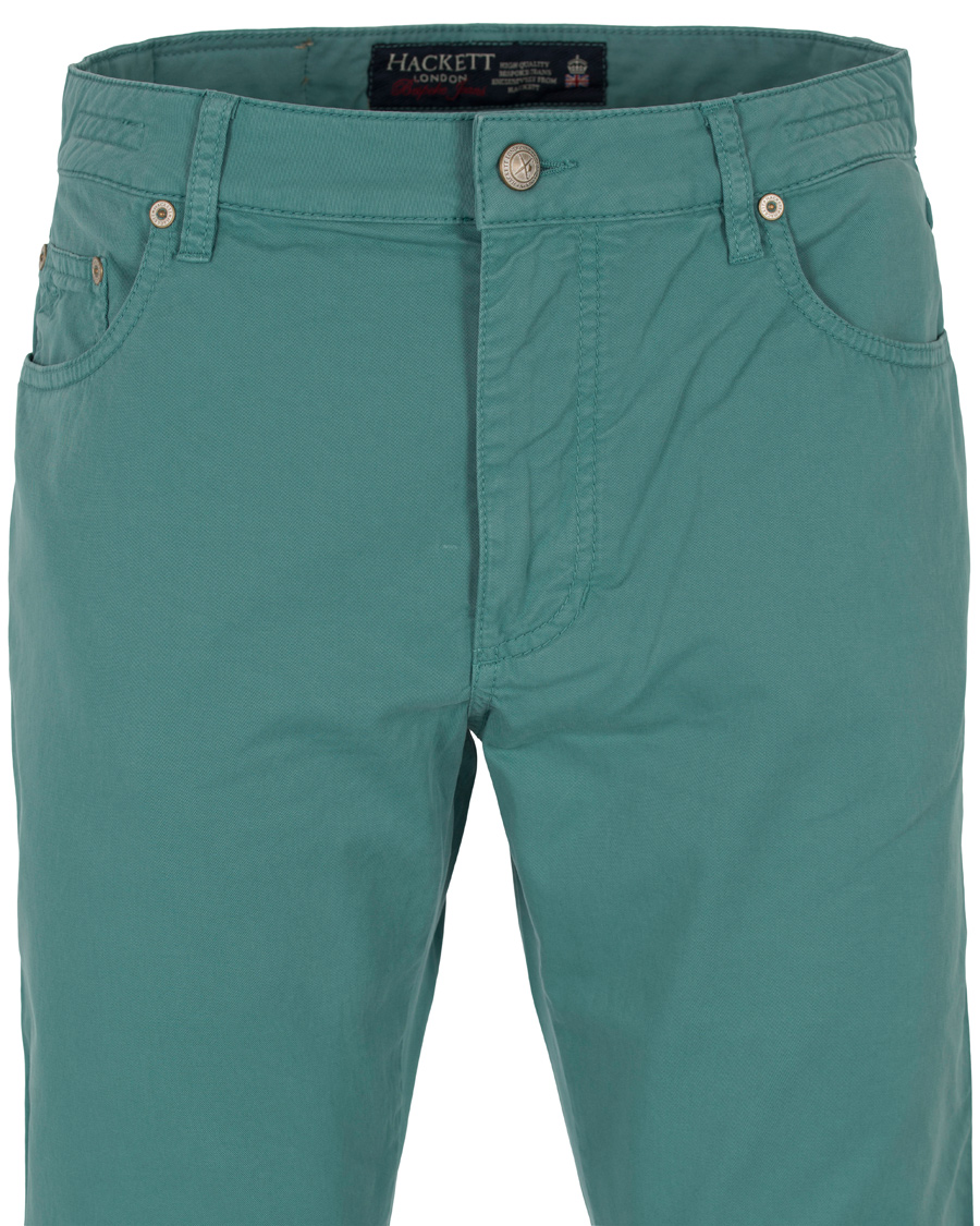 Herre | Bukser | Hackett | Trinity Slim 5-Pocket Pants Mint Green