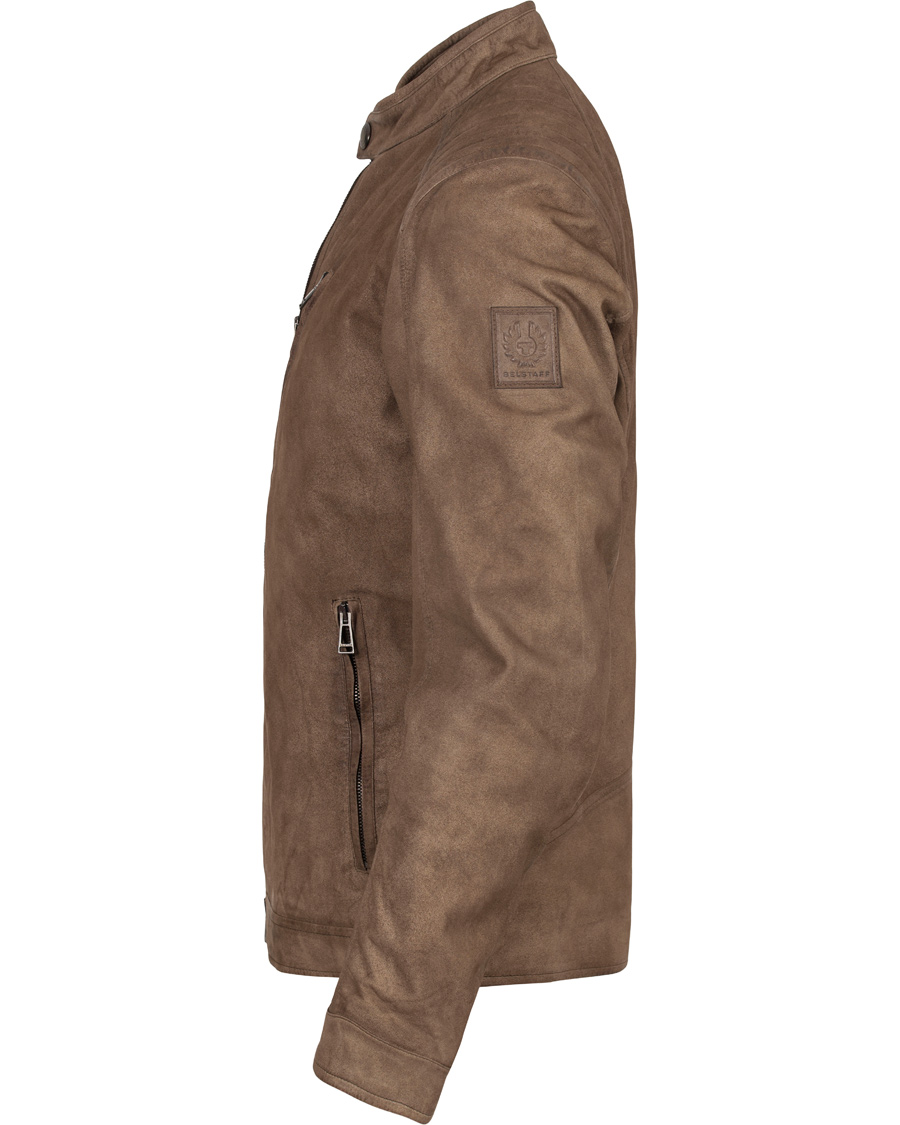 Herre | Jakker | Belstaff | Leigham Suede Jacket Light Brown