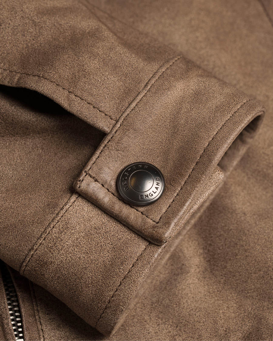 Herre | Jakker | Belstaff | Leigham Suede Jacket Light Brown