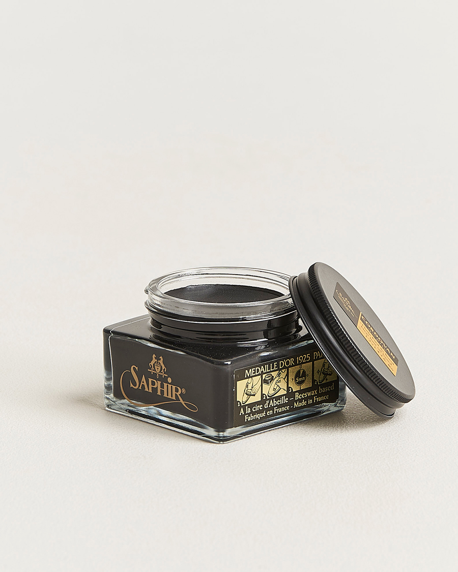 Herre | Skopleie | Saphir Medaille d'Or | Cordovan Creme 75 ml Black