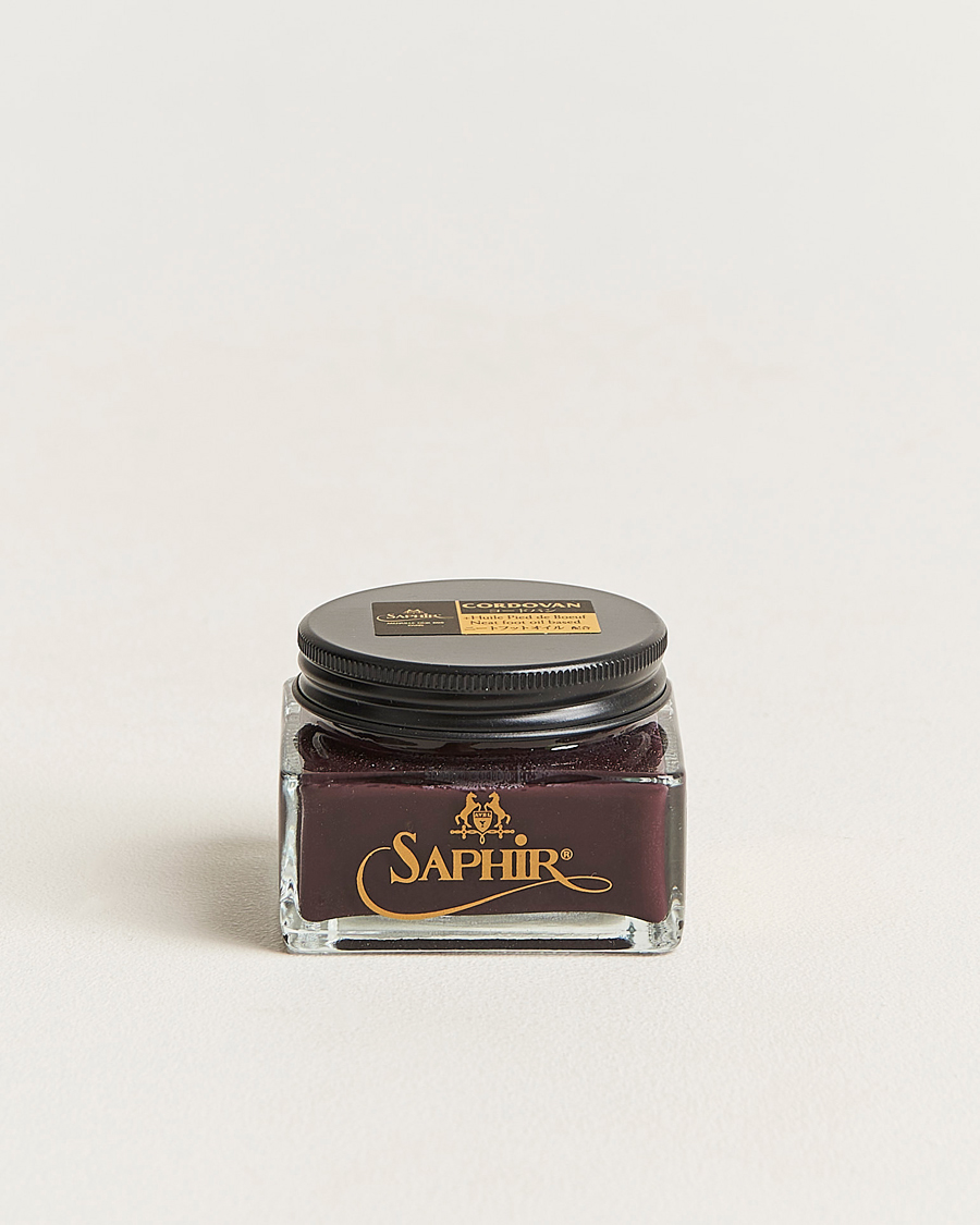 Herre | Skopleie | Saphir Medaille d'Or | Cordovan Creme 75 ml Burgundy