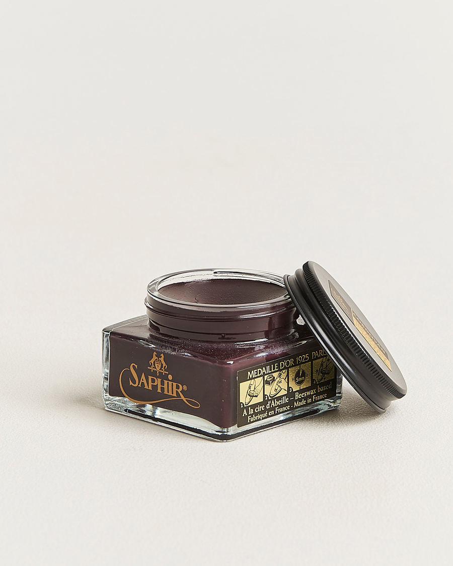 Herre | Skopleie | Saphir Medaille d'Or | Cordovan Creme 75 ml Burgundy