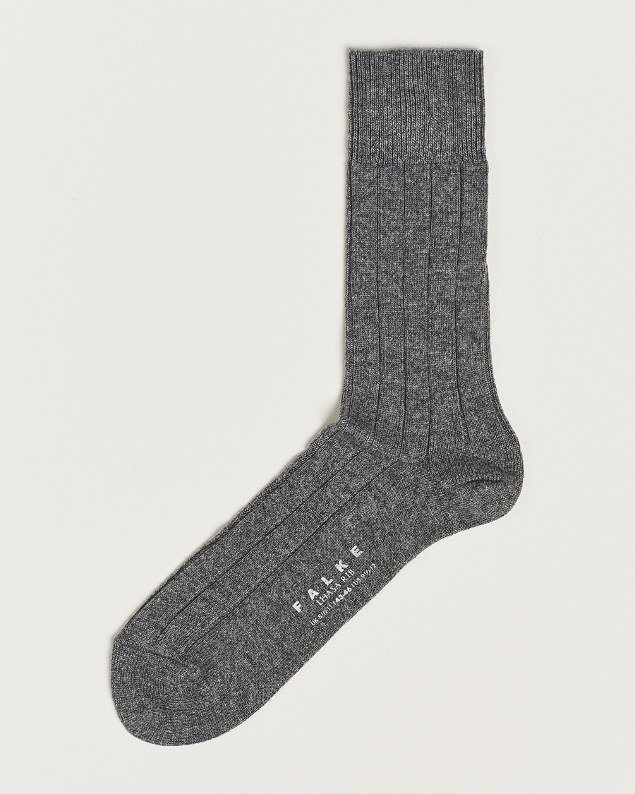 Herre | Undertøy | Falke | Lhasa Cashmere Socks Light Grey