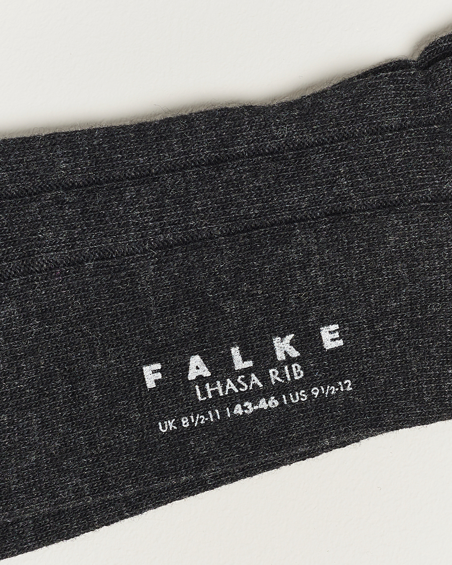 Herre | Sokker i merinoull | Falke | Lhasa Cashmere Socks Antracite Grey