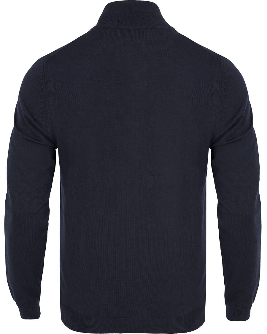 Herre | Gensere | BOSS BLACK | BOSS Baldemario Merino Full Zip Navy
