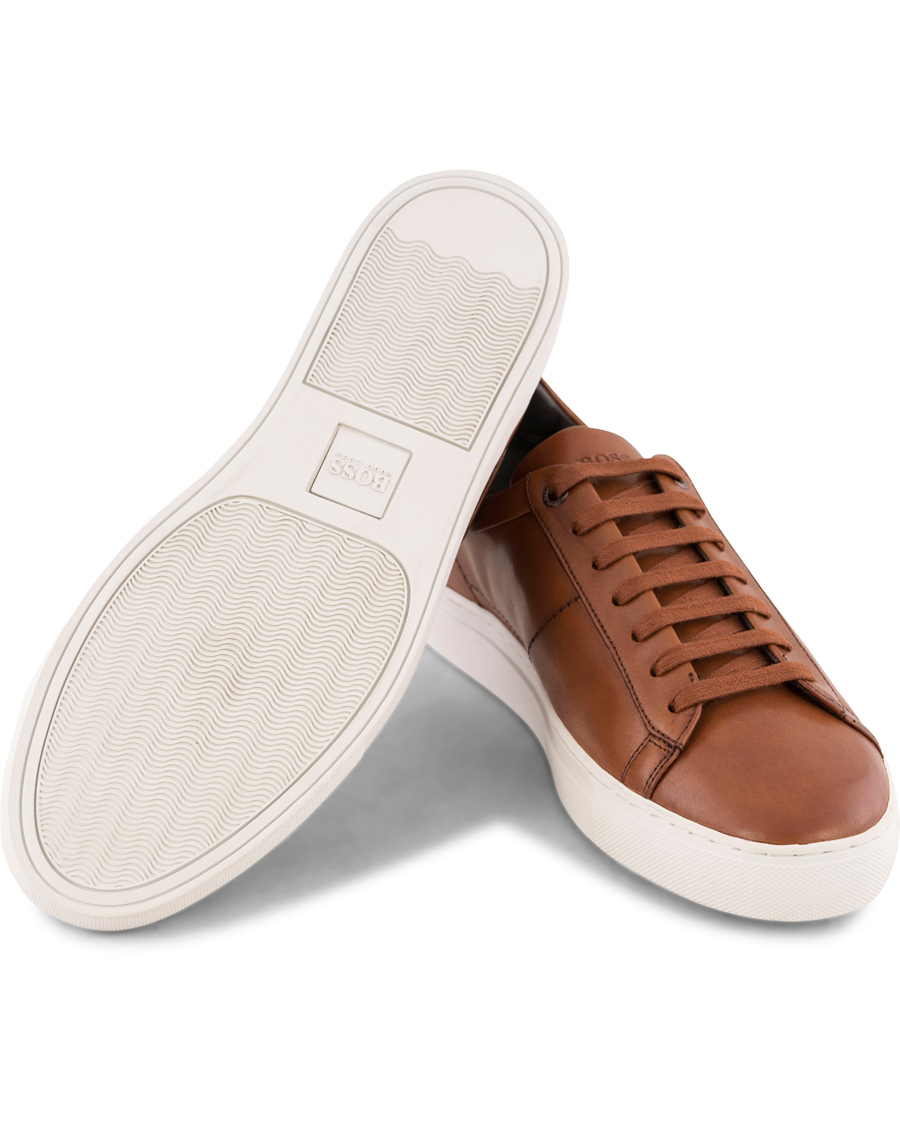 Herre | BOSS Timaker Leather Sneaker Cognac | BOSS BLACK | BOSS Timaker Leather Sneaker Cognac