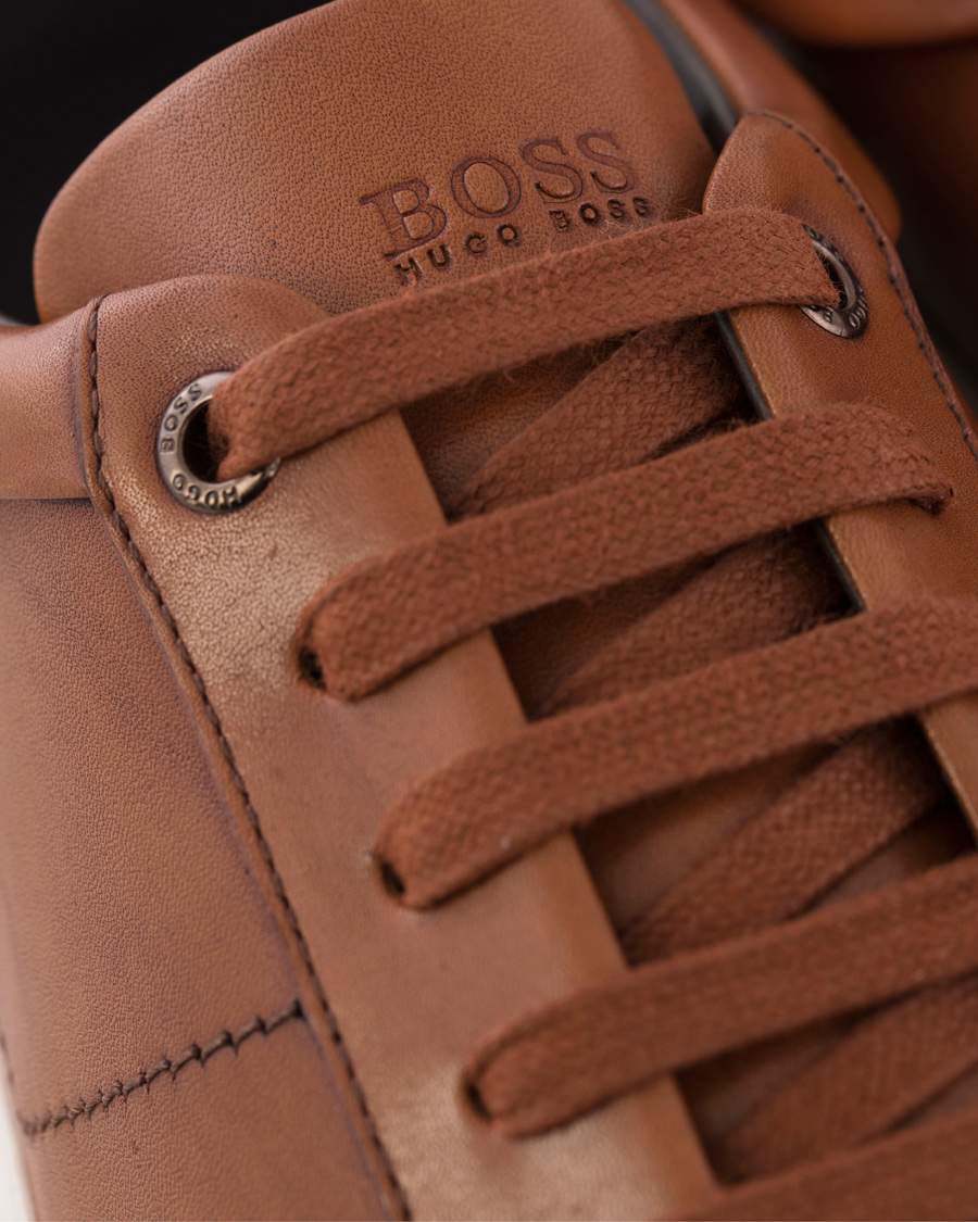 Herre | BOSS Timaker Leather Sneaker Cognac | BOSS BLACK | BOSS Timaker Leather Sneaker Cognac