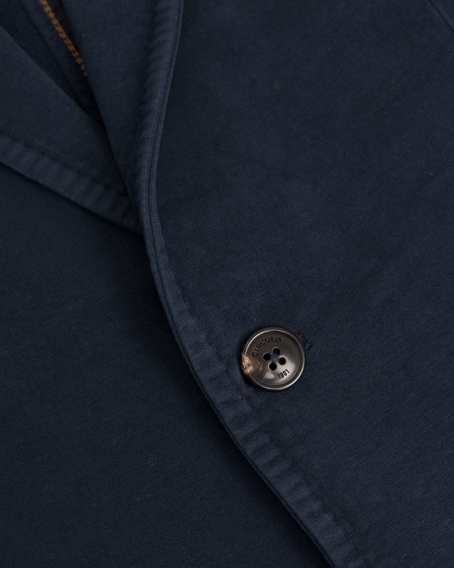 Herre | Dressjakker | Circolo 1901 | Jersey Patch Pocket Blazer Blue Navy