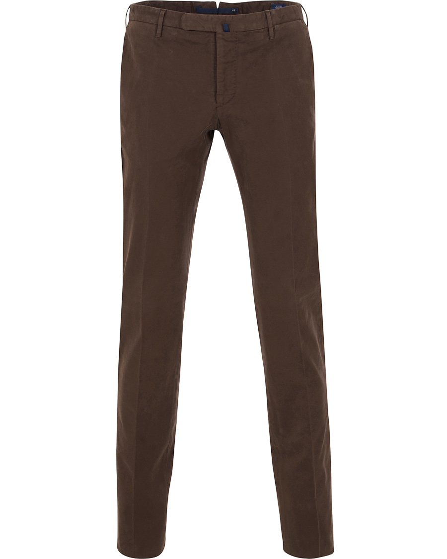 Herre | Bukser | Incotex | Slim Fit Comfort Chino Brown