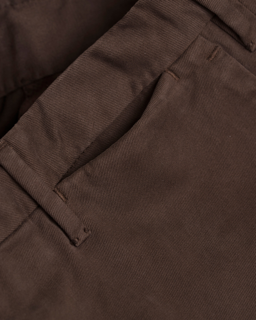 Herre | Bukser | Incotex | Slim Fit Comfort Chino Brown
