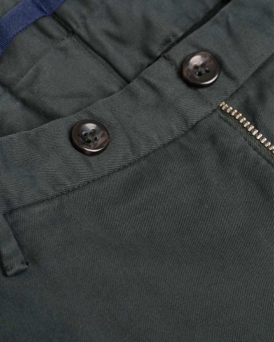 Herre | Bukser | Incotex | Slim Fit Comfort Chino Green